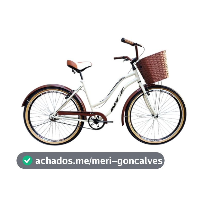 Bicicleta Retro Ipoã Vintage Feminina Passeio Ntz Bikes Beach Ipoã aro 26 Com Marcha 7V ou Sem Marcha 1V