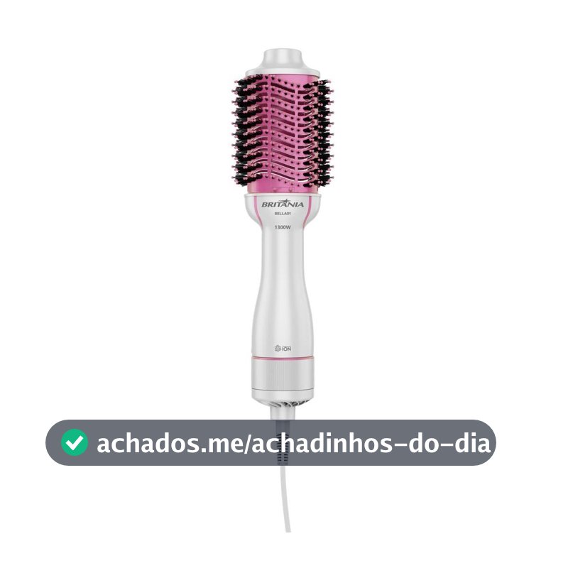 Escova Secadora Britânia 4 em 1 Nanocerâmica 1300W BELLA01