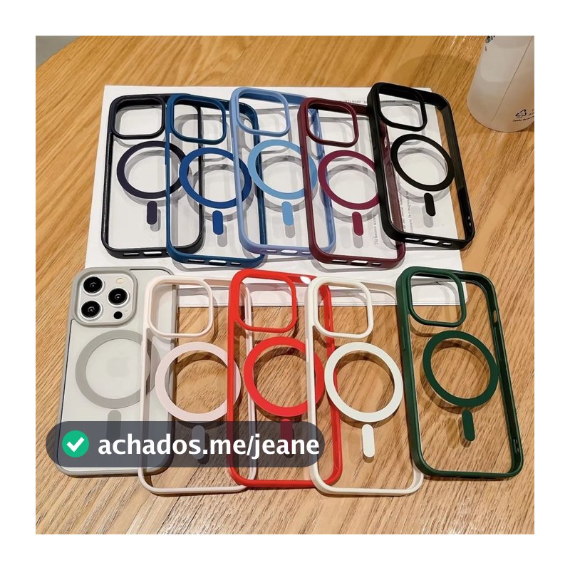 Capa Capinha Para iPhone 11 12 13 14 15 16 Silicone Premium Com MagSafe