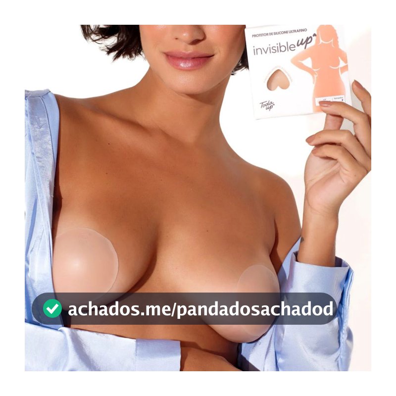Protetor Tapa Bico do Peito Silicone Adesivo Reutilizável Sutiã Invisível 1 Par Toda Up