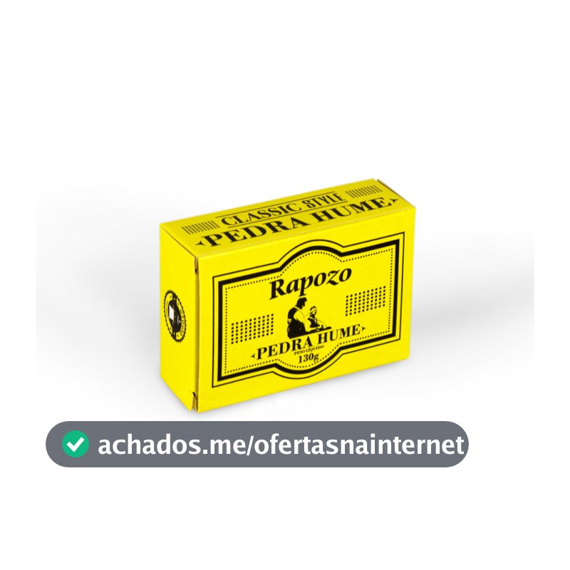 Pedra Hume Rapozo 130g Desodorante Natural Cristal e Pós Barba Adstringente