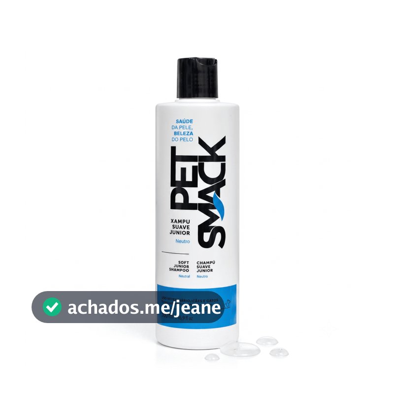 Pet Smack Xampu Suave Junior 500ml com PH Neutro para Cães e Gatos Centagro