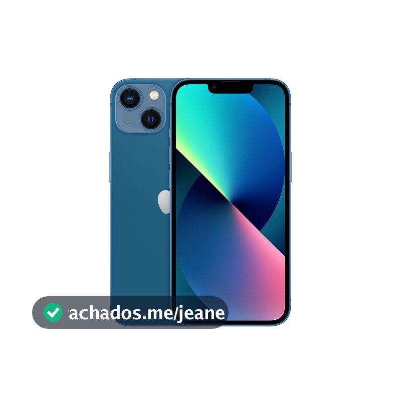 Usado: iPhone 13 128GB Azul Bom - bateria 70% - Trocafy - Apple