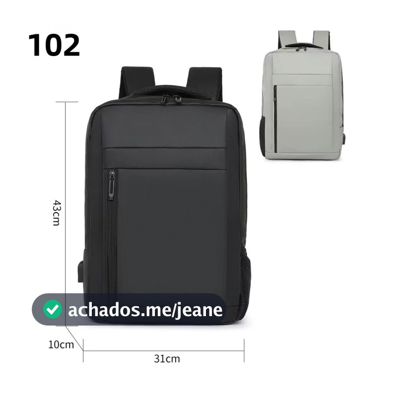 Mochila masculina reforçada impermeável-Mochila masculina para negócios - Com periférico USB 102-108