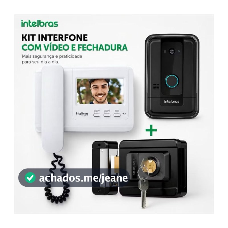 Video Porteiro eletrônico + fechadura eletrônica
