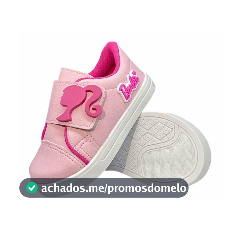 Tenis  Infantil Menina Rosa Confortavel 20 Ao 34