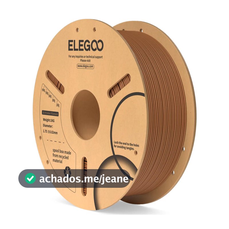 Filamento Elegoo PLA 1.75mm 1Kg Marrom