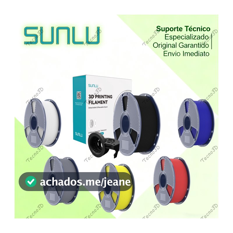 SUNLU | Filamento 3D SUNLU PETG Fosco 1,75mm de diâmetro 1KG/rolo Consumíveis