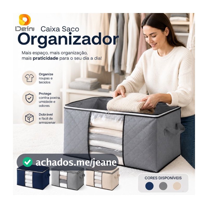 Caixa Saco Organizador Edredom Coberta Casaco Toalha Guarda Roupa Closet Armário Com Tampa Ecológico Anti-Poeira Umidade