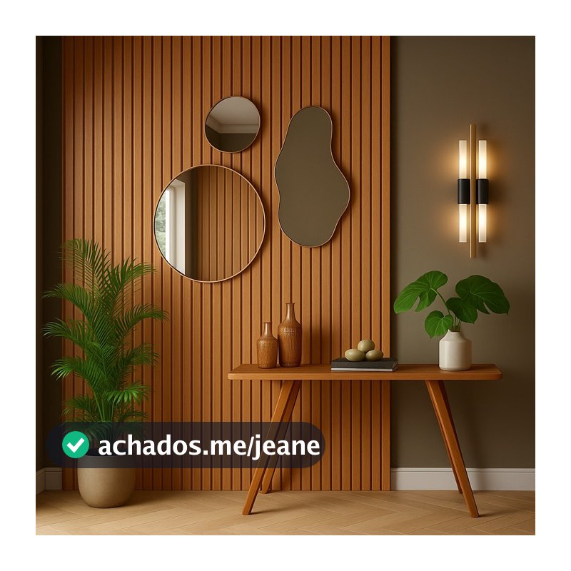 Kit Painel Ripado em MDF Decorativo Autocolante - Envio Rápido