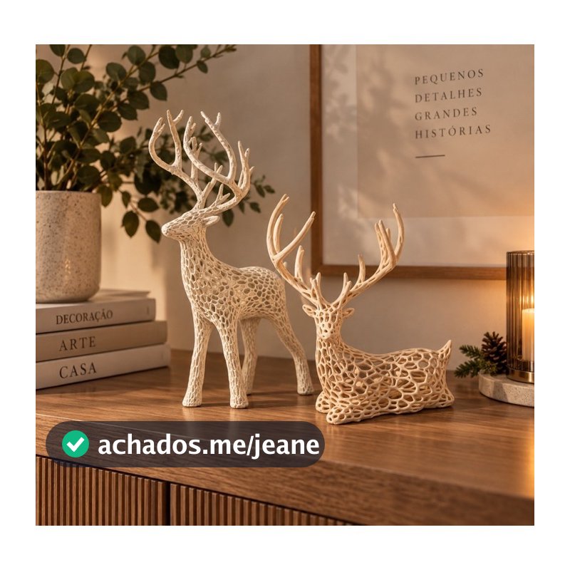 kit Rena Natalina / kit com as 2 Renas Natalinas Duna. Studio
