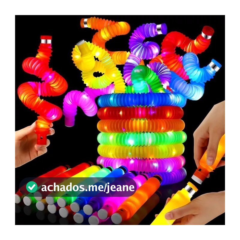 Kit 6-30pcs  Com Led Fidget Toy Pop It Divertido Sensorial Brinquedo Festa Presente
