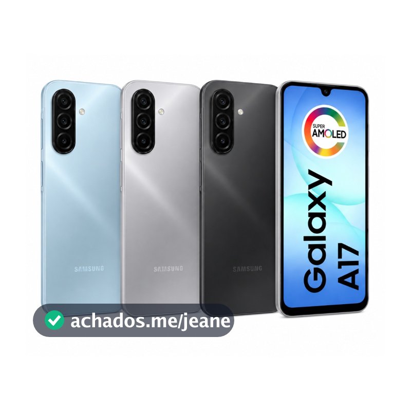 Celular Samsung Galaxy A17 Com IA, 128gb, 4GB Ram, Câmera de 50mp, Tela De 6.7 , Nfc, Ip54