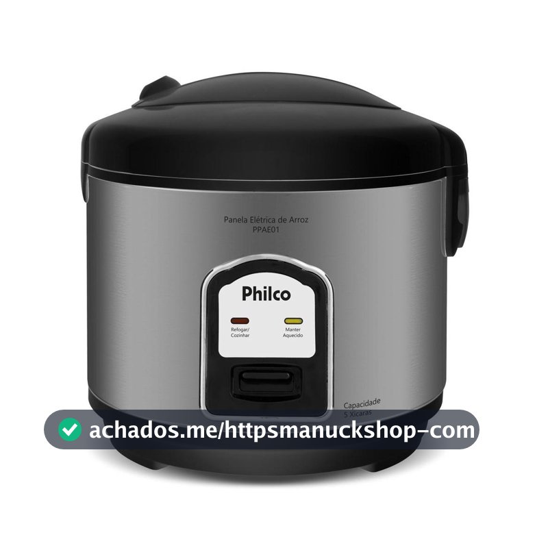 Panela de Arroz Elétrica Philco 5 Xícaras 1,6L PPAE01