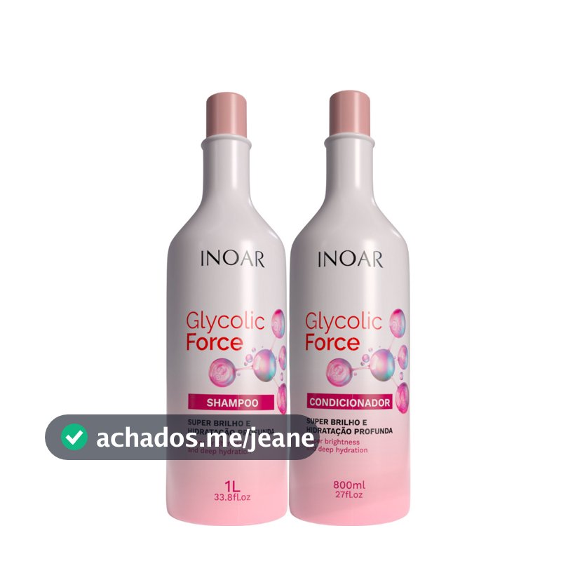 KIT INOAR GLYCOLIC FORCE SH LT + COND 800ML BZL