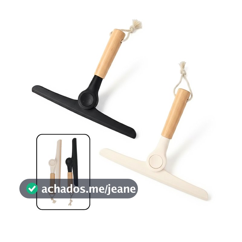 Rodo de Pia Dobrável Bambu Premium Compacto Secagem Rápida Pendurável JI SHOP