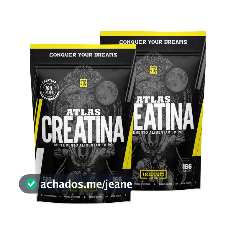 Kit 2x Atlas Creatina - 500g - Iridium Labs