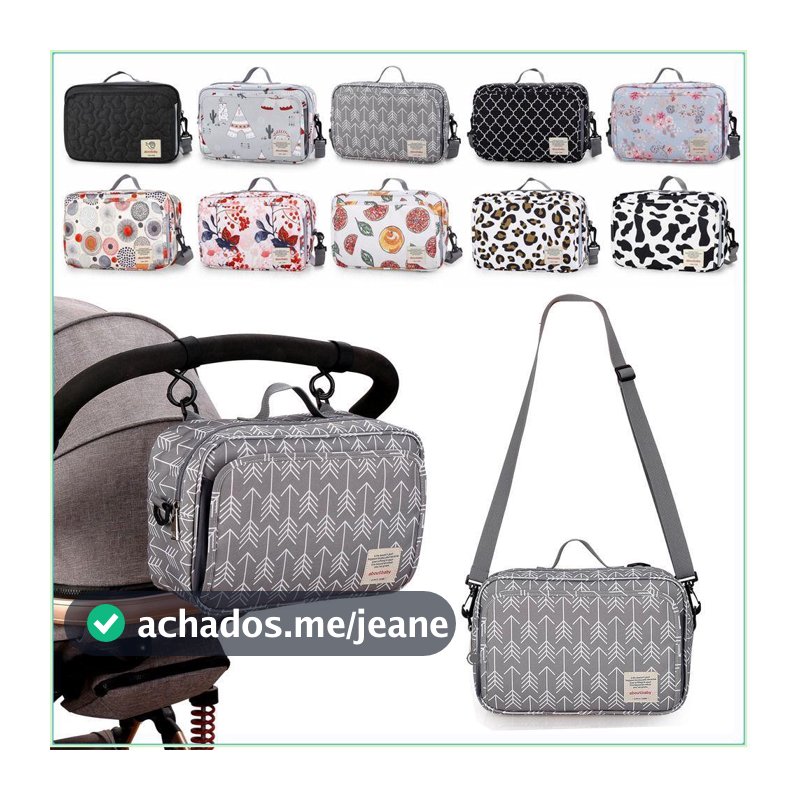 Bolsa Para Carrinho De Bebê , Múmia De Viagem À Prova D'água De Grande Capacidade , Organizador De Com Vários Bolsos