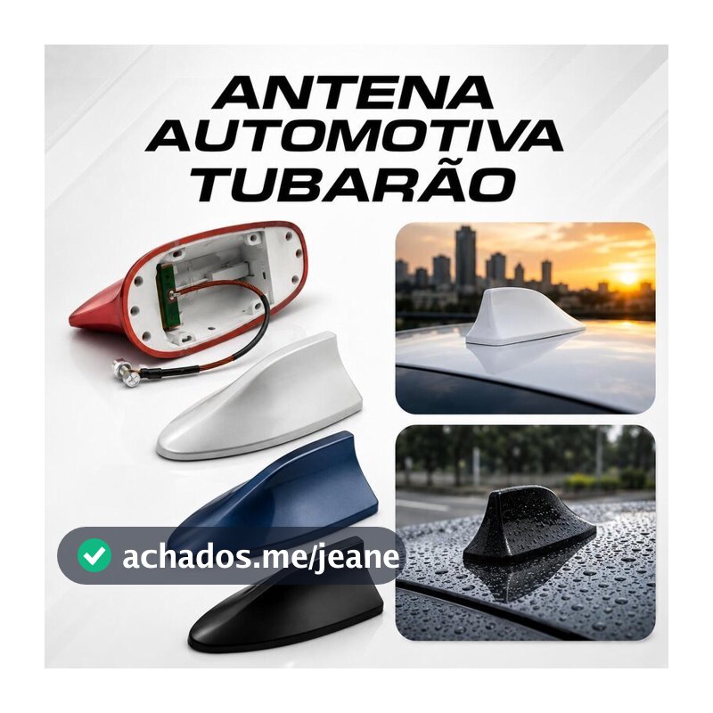 Antena Automotiva 6,0dB Rádio De Barbatana De Tubarão Do Carro Sinal FM Para Carros de Teto Curvado