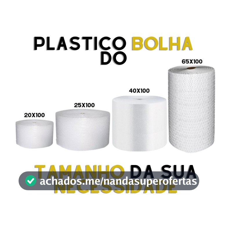 Plástico Bolha Rolo Grande E-commerce Do Tamanho Que desejar 25 Micras