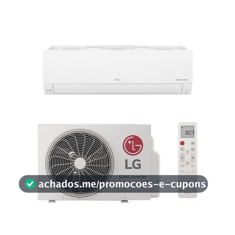 Ar Condicionado Split 12000 BTUs LG S3NQ12JAQAC - Frio, Dual Inverter, Compact