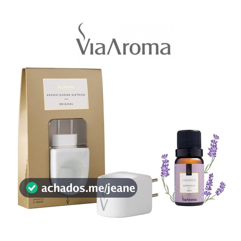 Aromatizador Via Aroma para Essência - Difusor Aromaterapia - Escolha Sua Opção