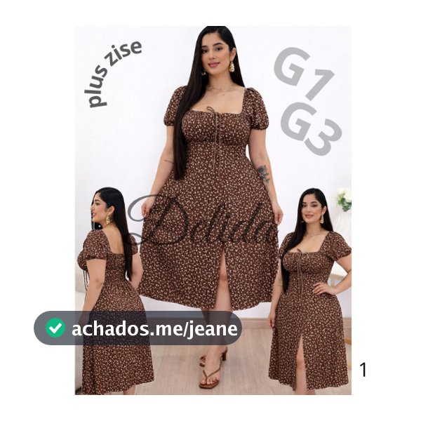 Vestido Femenino Ciganinha Floral Plus Size con Fenda e Elastex Moda femenina Elegante manguinha curta