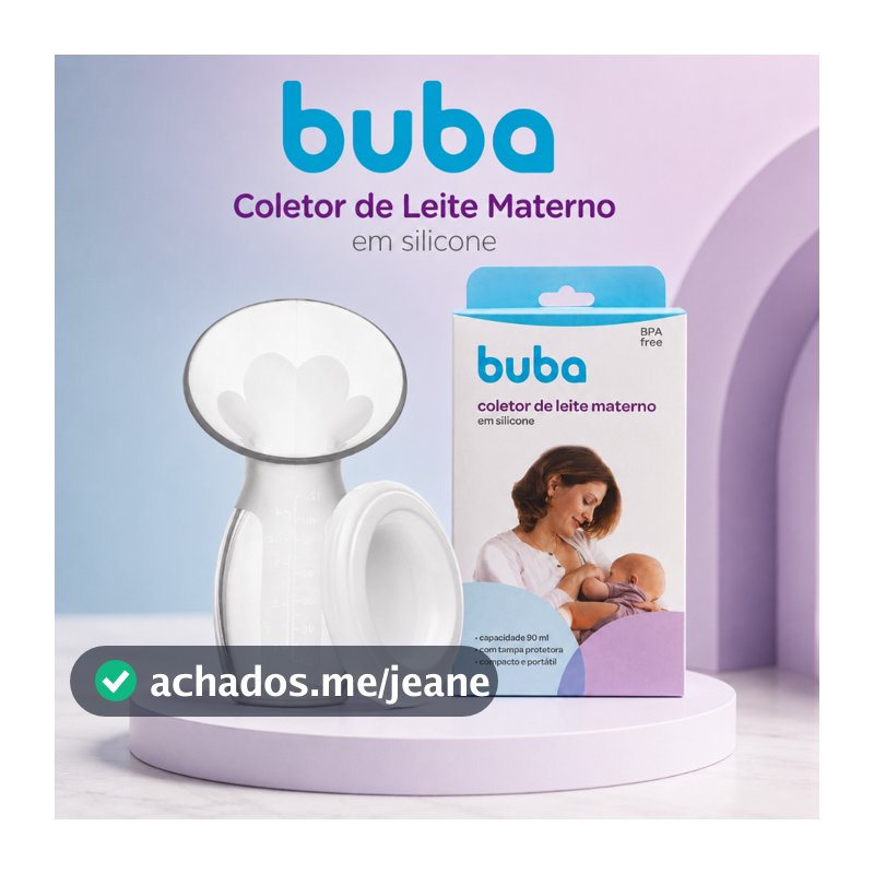 Coletor De Leite Materno Em Silicone Extrator Buba