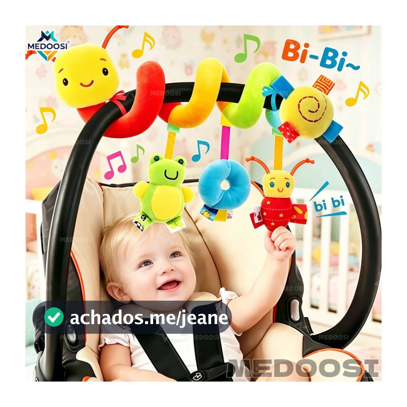 Bebê Recém Nascido Mobile Centopeia Espiral /ARCO-IRIS Coruja Carrinho Brinquedo Conforto de Berço Com Chocalho