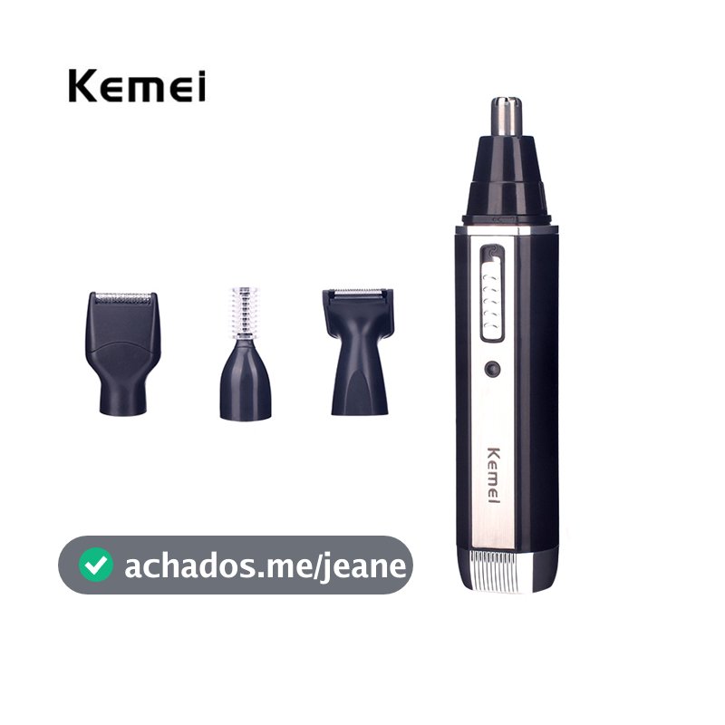 Kemei 6630 4 Em 1 Aparador Elétrico De Pelos De Nariz Unissex/Laterais/Sobrancelha/Barba