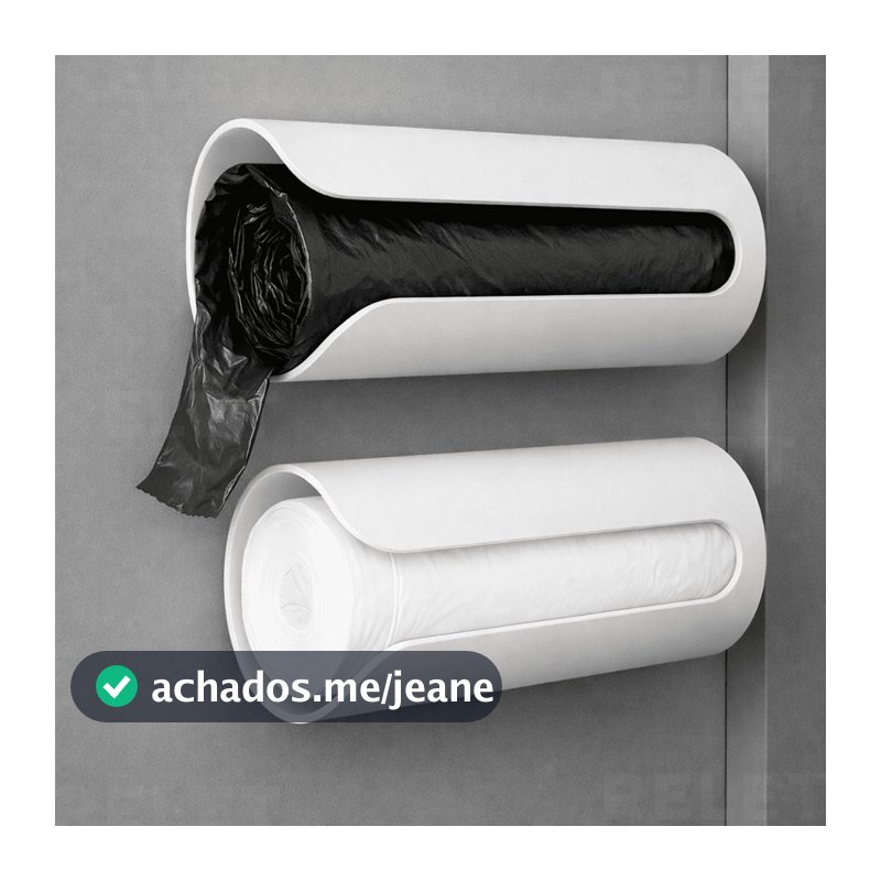 Suporte para Rolo de Saco de Lixo Para Casa Em Cozinha Banheiro Dispenser Porta Sacolas de Supermercado Puxa Saco