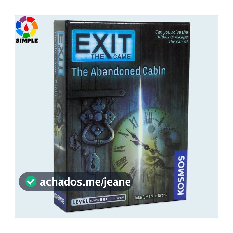 Exit: The Abandoned Cabin | Exit: The Game - A Kosmos Game |Family-Friendly, Card-Based at-Home Escape Room Experience f