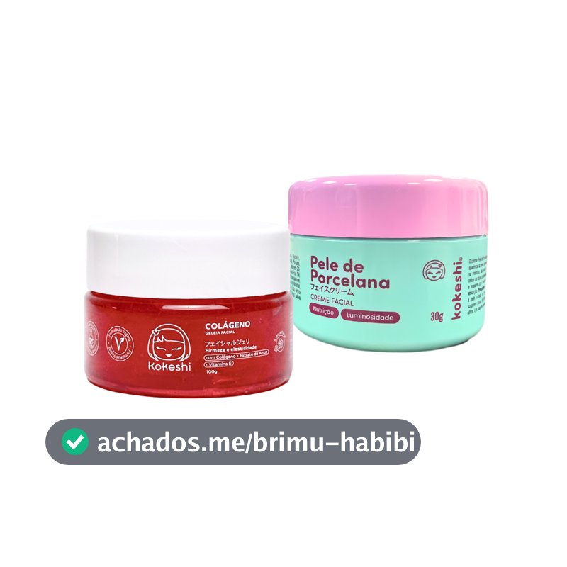 Kit Pele de Porcelana + Geleia de Colágeno Kokeshi – Hidratação e Cuidado Facial