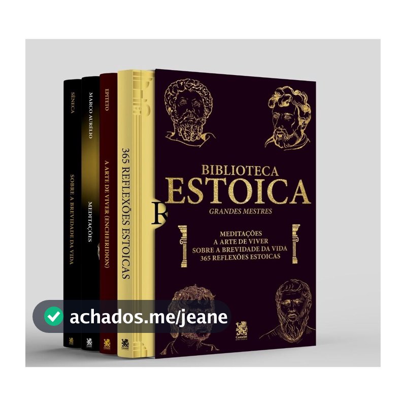 Biblioteca Estoica Grandes Mestres Vol. 01 - Box com 4 Livros