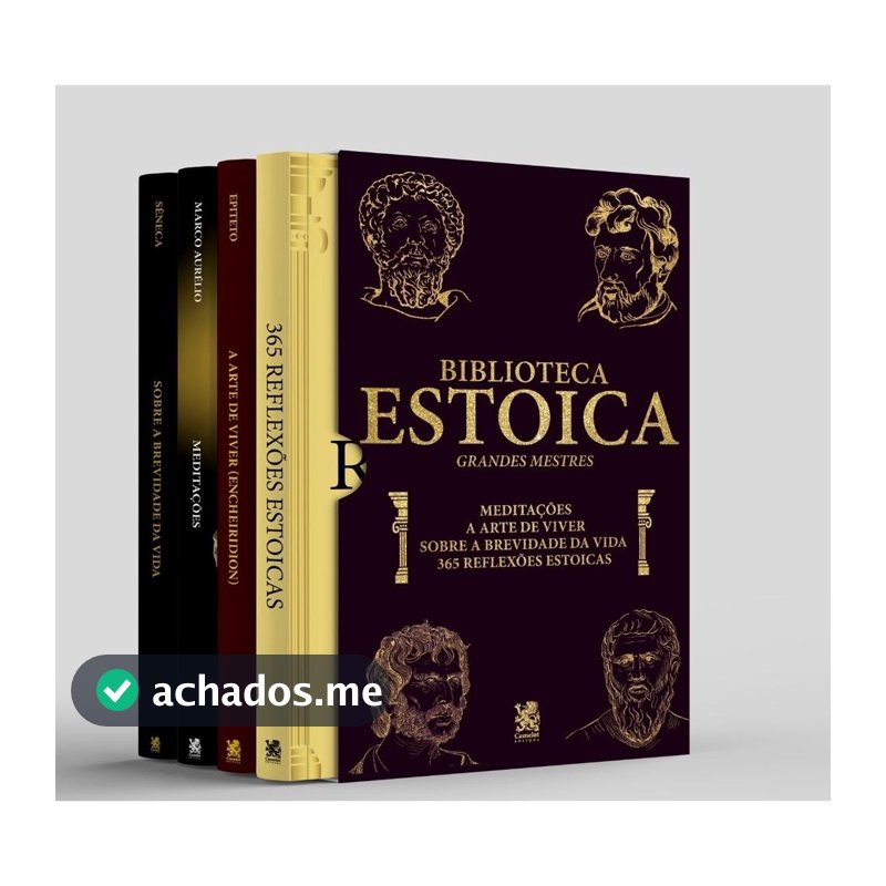 Biblioteca Estoica Grandes Mestres Vol. 01 - Box com 4 Livros