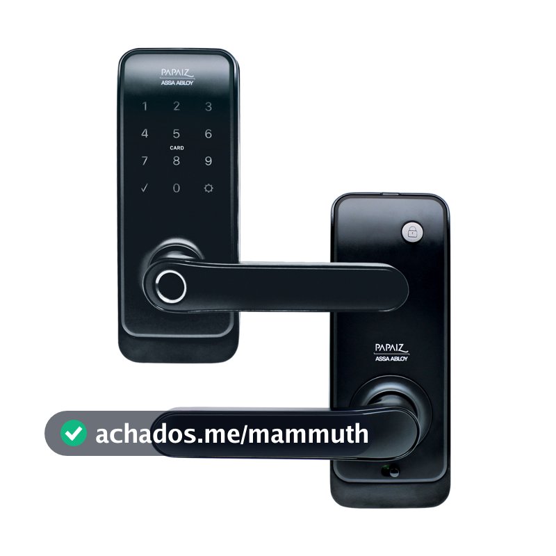 Fechadura Eletrônica Digital Smart Lock Com Biometria, Senha, Cartão E Chave SL205 - Papaiz