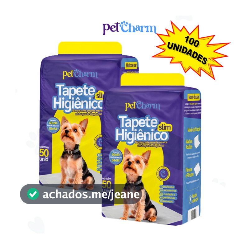 Kit 50 ou 100 Un Tapete Higiênico Para Cães De Qualidade 60x50cm Cachorros
