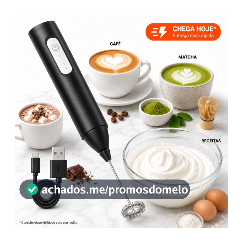 Mini Mixer Misturador Bebidas Ovos Portátil Elétrico Bateria 008