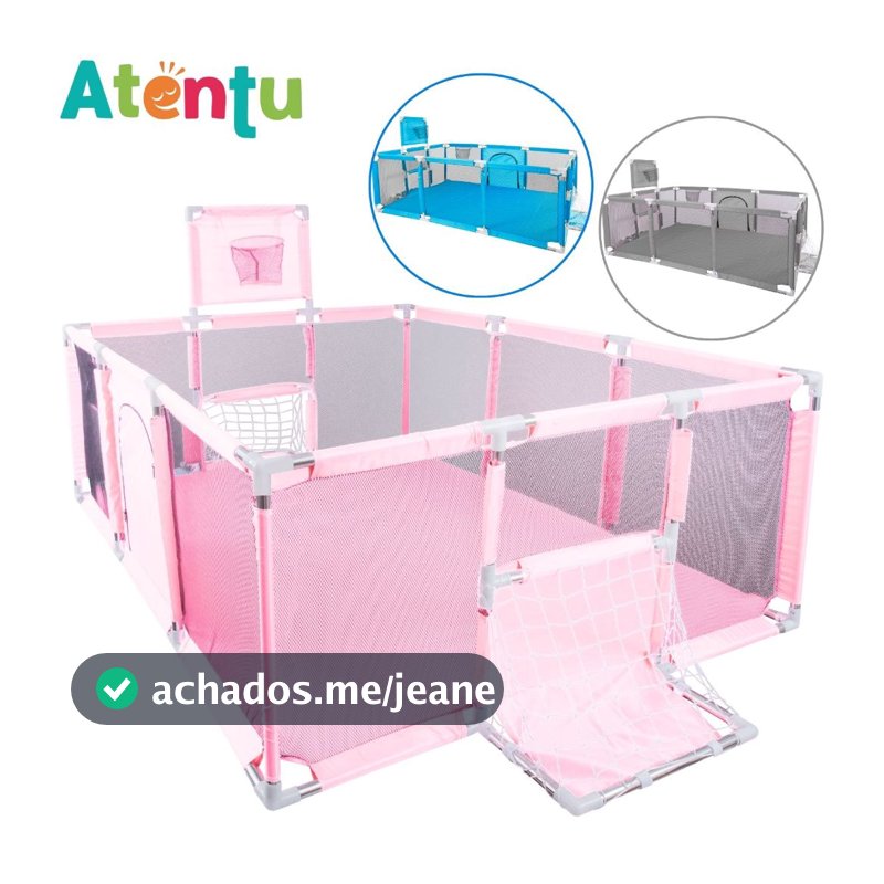 Cercadinho Bebê Chiqueirinho Infantil Grande Menino Menina
