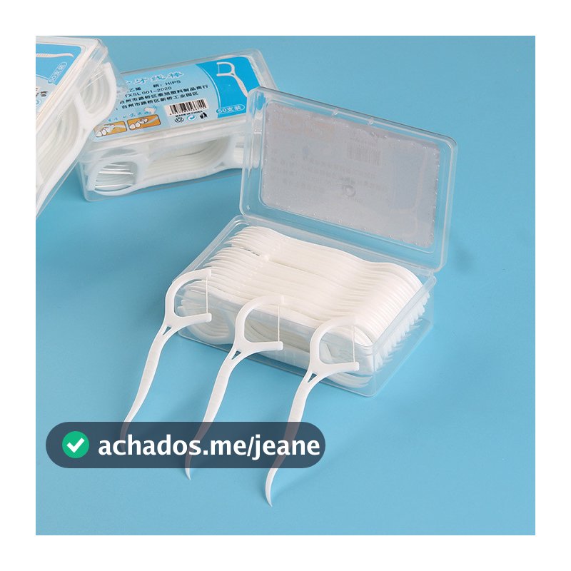 Kit 10/100/200/300 Unidades de Fio Dental em Formato de Arco