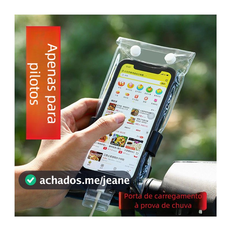 Capa Protetora À Prova D'água - Telefone Recarregável Bateria Integrada Tela Sensível