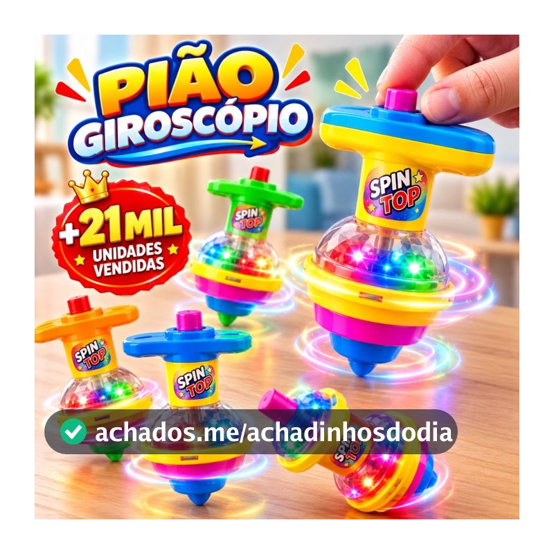 Kit 3/5/10/12/15 Pião Giroscópio Brinquedo Infantil Brincadeira Criança Lembrancinhas Presente