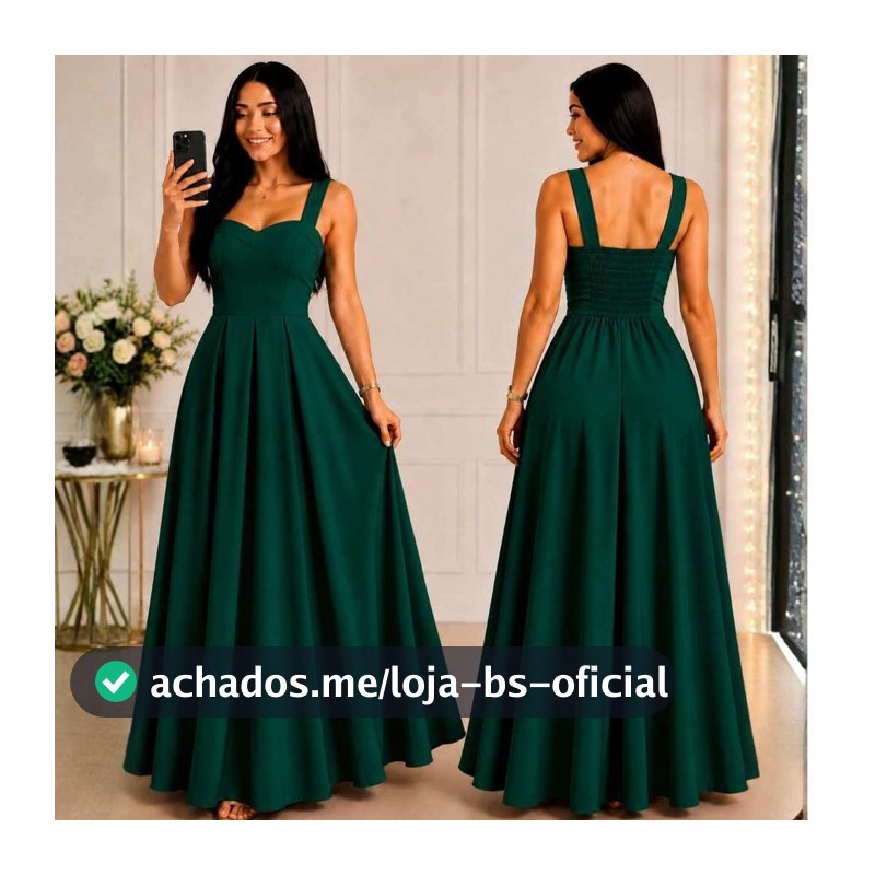 Vestido Longo Festa Feminino Duna Linho Elegante formatura casamento Não Amassa Tamanho M ao G1 Pronta Entrega 2026
