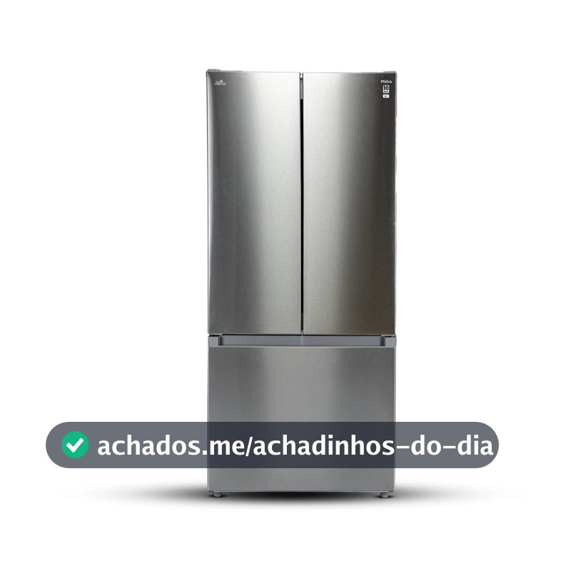 Geladeira 523L Philco Eco Inverter French Door Inox PRF53A
