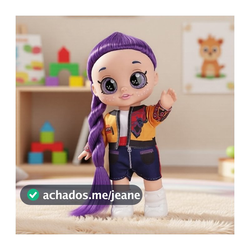 Boneca articulada de 25 cm com olhos 5D, brinquedo musical – Presente de aniversário com envio rápido para crianças