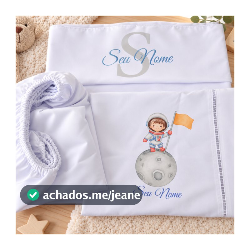 Kit Jogo De Lençol Personalizado Em Algodão Para Berço Americano 3 Peças Infantil Maternidade Enxoval