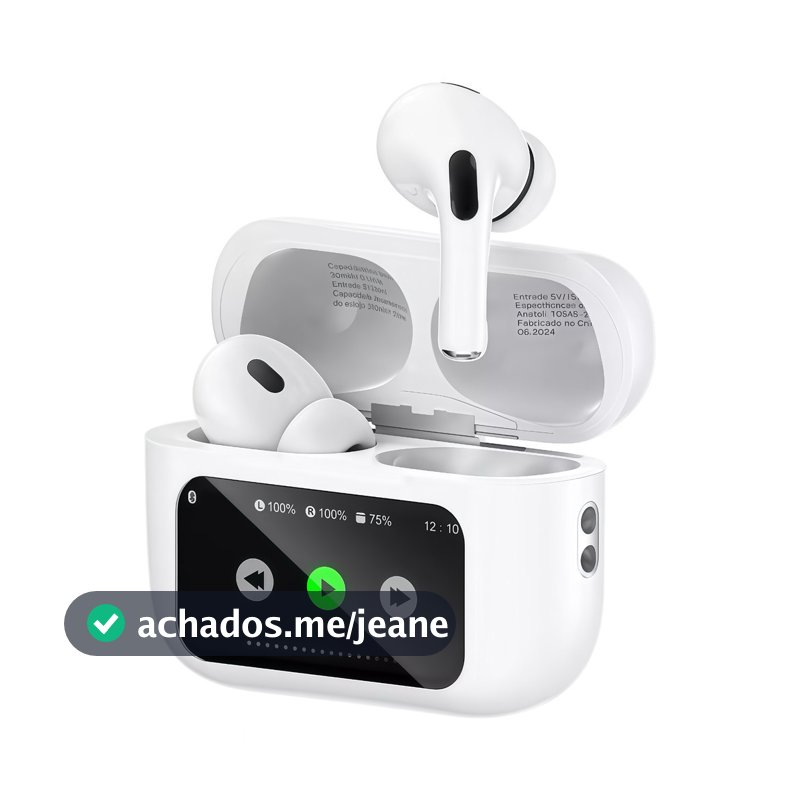A9 Pro Touch Screen ANC Fones de ouvido sem fio TWS com cancelamento de ruído Bluetooth 5.3