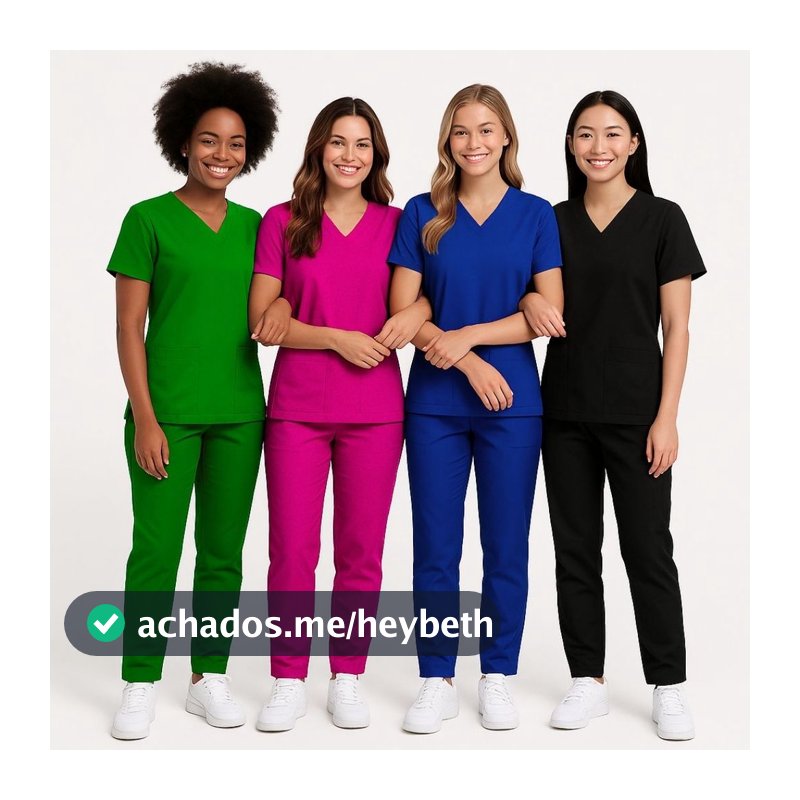 Conjunto Scrub Feminino Premium Pijama Cirúrgico Hospitalar Privativo Enfermagem Medicina Uniforme