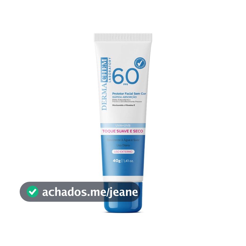 Protetor Solar Rosto FPS60 40g Dermachem