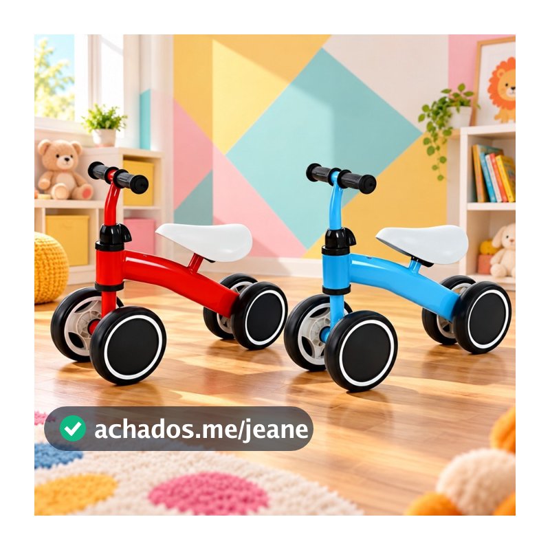 Triciclo Balance Bike Brinquedo Bebes Bicicleta 3 Rodas Motoquinha de Equilibrio Infantil Criança